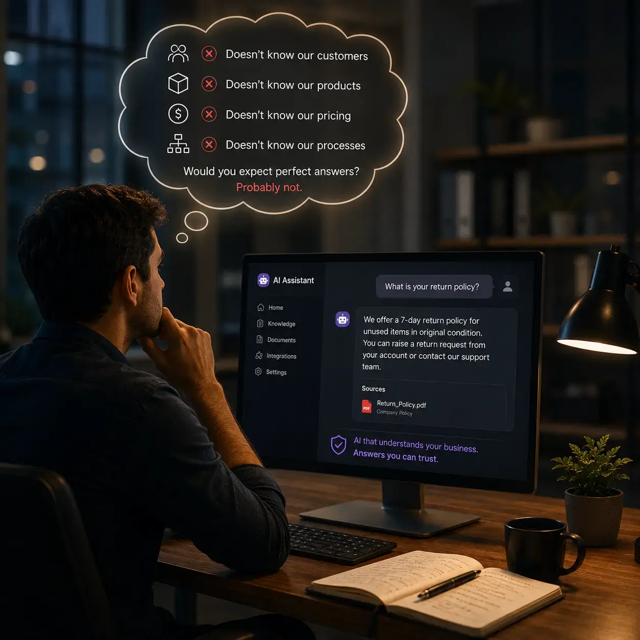 Your Business Is Different. Your AI Assistant Should Be Too.